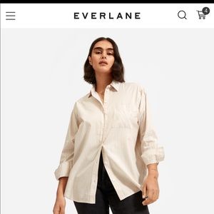 Everlane silky button down shirt